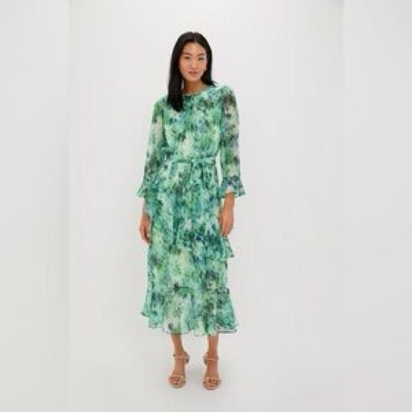 NWT Tuckernuck Water Lilies Sasha Dress size Large without belt